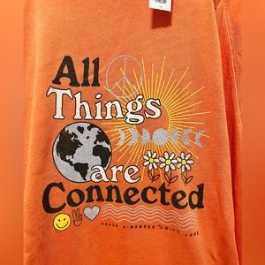☮️ All Things Are Connected ☮️ Vintage Style Graphic Pullover